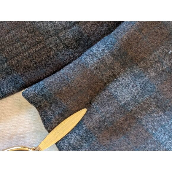 Penney's VTG 50s Shadow Plaid Wool Tweed Blazer Classic Professor Union Made XL - Picture 11 of 14